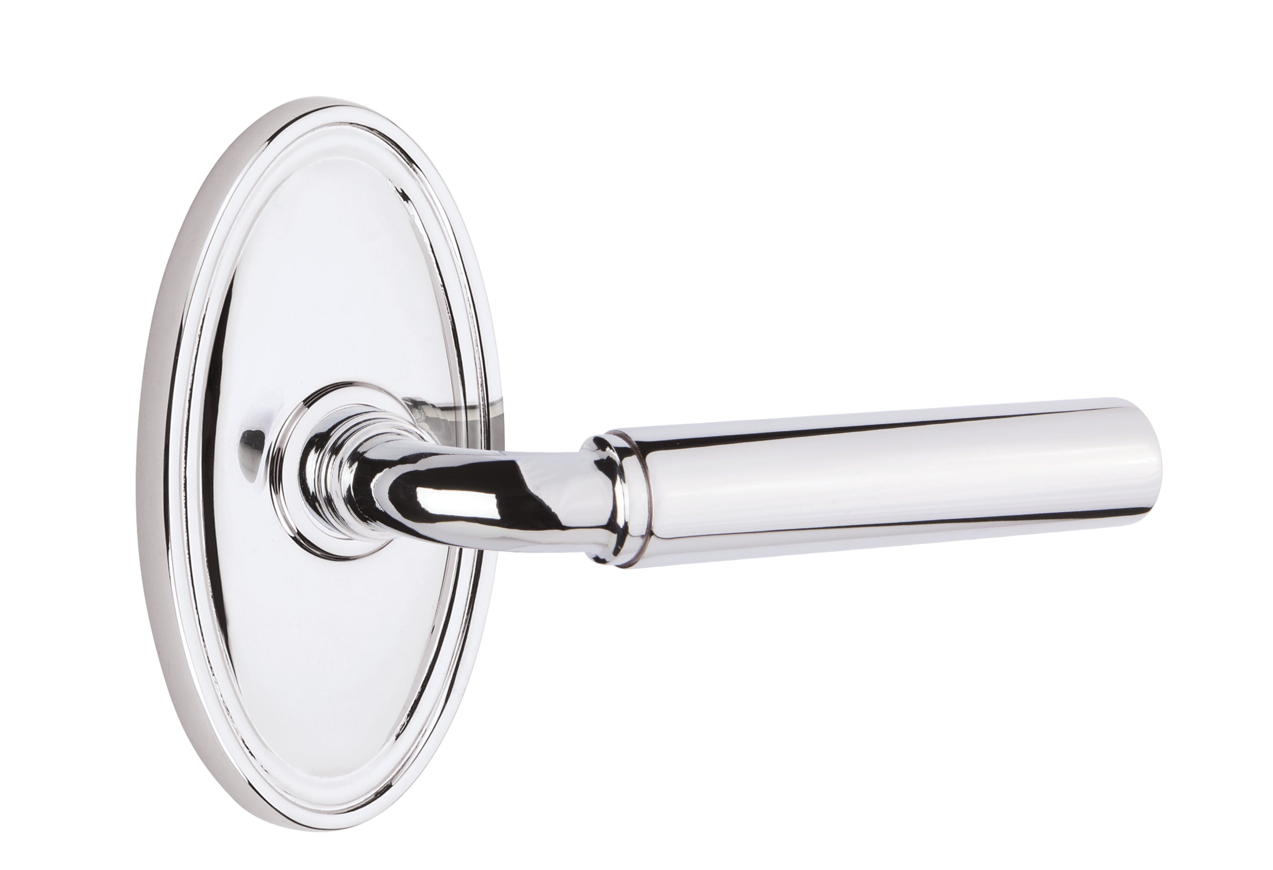 Emtek Manning Lever with Oval Rosette - Classic Brass