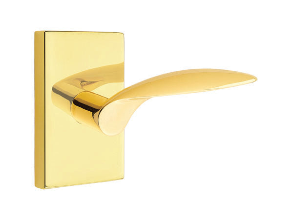 Emtek Mercury Lever with Modern Rectangular Rosette
