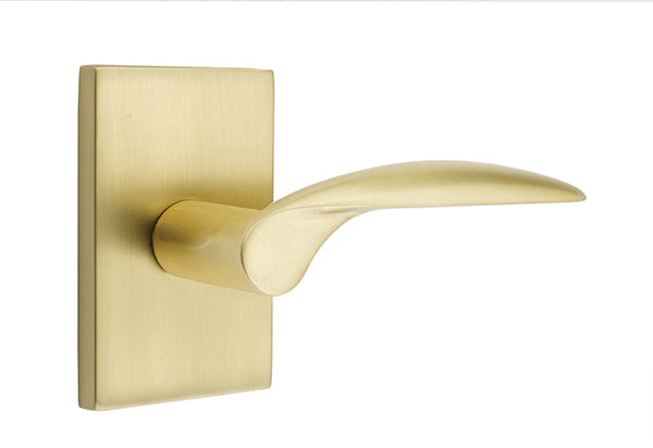 Emtek Mercury Lever with Modern Rectangular Rosette