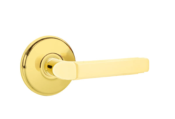 Emtek Milano Lever with Watford Rosette - Classic Brass
