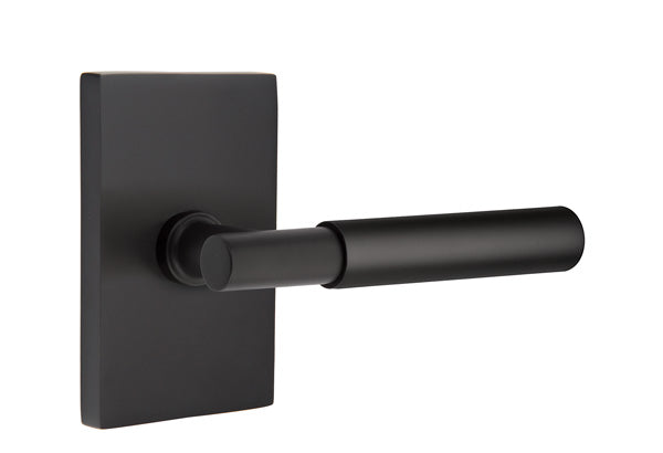 Emtek Myles Lever with Modern Rectangular Rosette