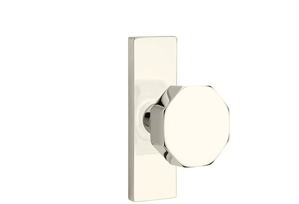 Emtek Stretto Narrow Trim Locksets with Octagon Knob