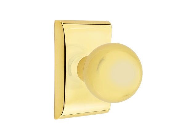 Emtek Orb Knob with Neos Rosette