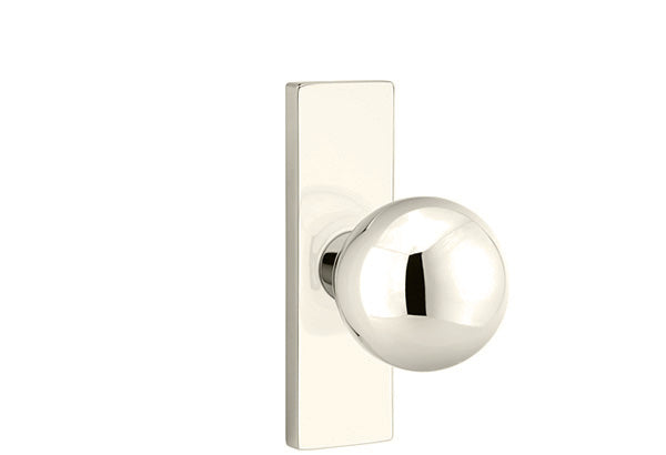 Emtek Stretto Narrow Trim Locksets with Orb Knob