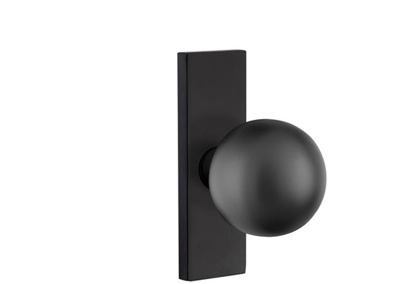 Emtek Stretto Narrow Trim Locksets with Orb Knob