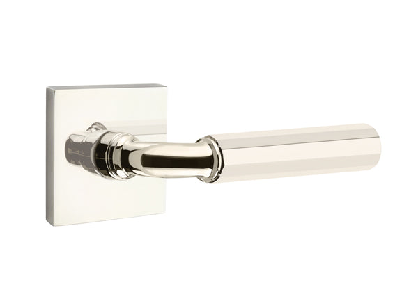 Emtek Select R-Bar Faceted Lever Square Rosette