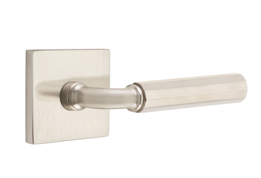 Emtek Select R-Bar Faceted Lever Square Rosette