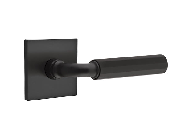 Emtek Select R-Bar Faceted Lever Square Rosette