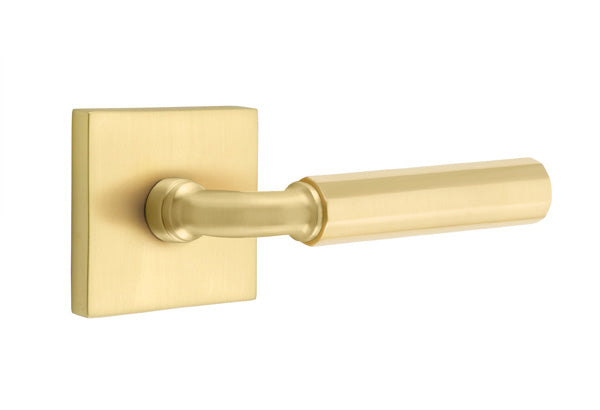 Emtek Select R-Bar Faceted Lever Square Rosette