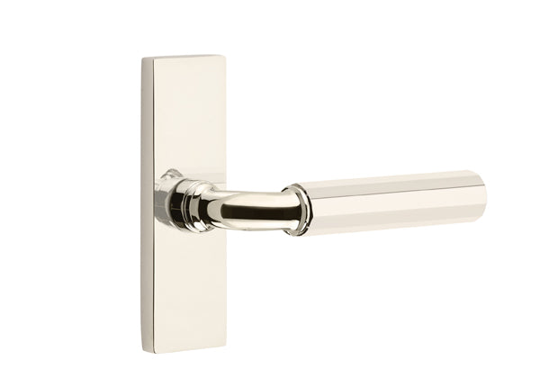 Emtek Stretto Narrow Trim Locksets with R-Bar Faceted Lever