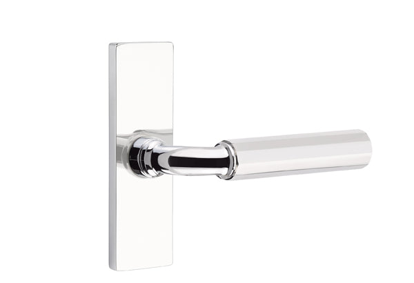 Emtek Stretto Narrow Trim Locksets with R-Bar Faceted Lever