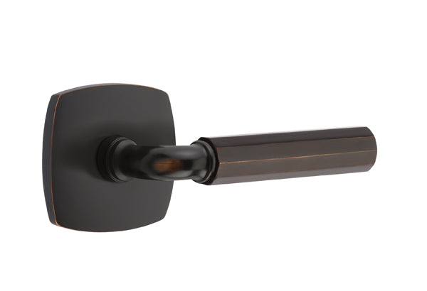 Emtek Select R-Bar Faceted Lever Urban Modern Rosette