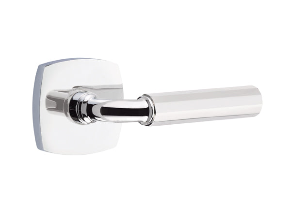 Emtek Select R-Bar Faceted Lever Urban Modern Rosette