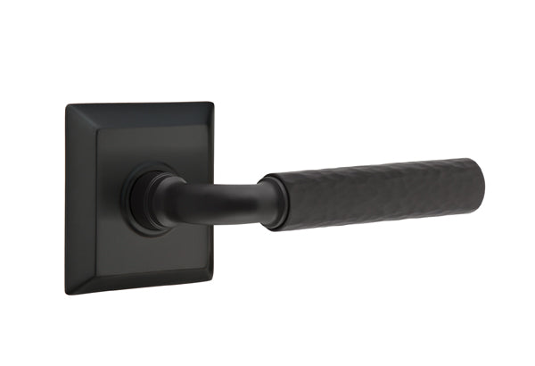 Emtek Select R-Bar Hammered Lever Quincy Rosette
