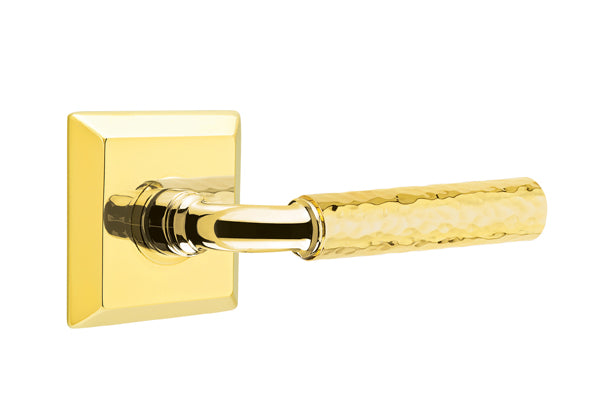 Emtek Select R-Bar Hammered Lever Quincy Rosette