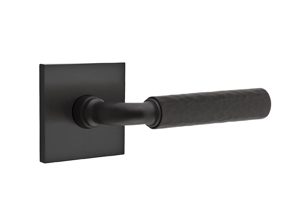 Emtek Select R-Bar Hammered Lever Square Rosette