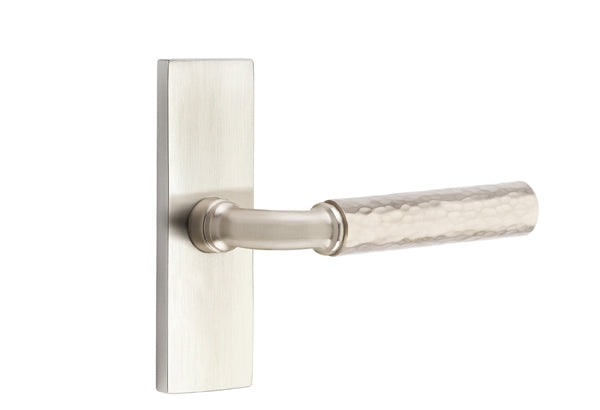 Emtek Stretto Narrow Trim Locksets with R-Bar Hammered Lever