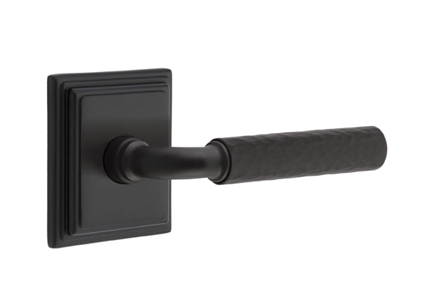Emtek Select R-Bar Hammered Lever Wilshire Rosette