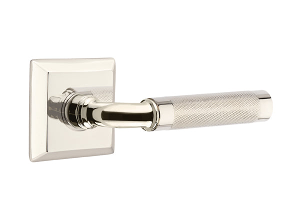 Emtek Select R-Bar Knurled Lever Quincy Rosette