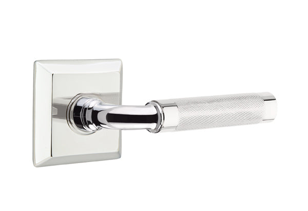 Emtek Select R-Bar Knurled Lever Quincy Rosette