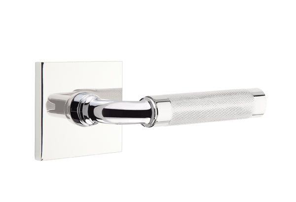Emtek Select R-Bar Knurled Lever Square Rosette
