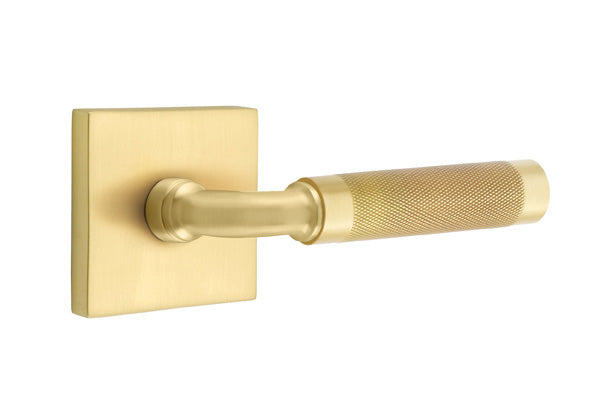 Emtek Select R-Bar Knurled Lever Square Rosette