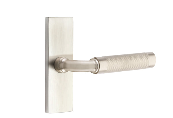 Emtek Stretto Narrow Trim Locksets with R-Bar Knurled Lever