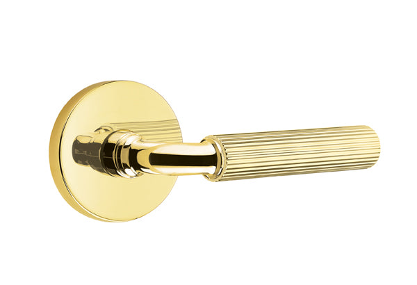 Emtek Select R-Bar Straight Knurled Lever Disk Rosette