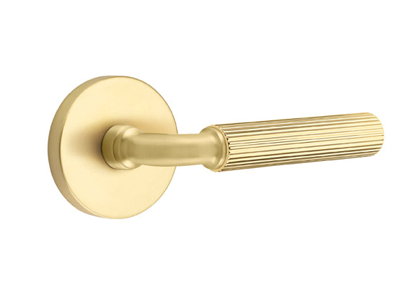 Emtek Select R-Bar Straight Knurled Lever Disk Rosette