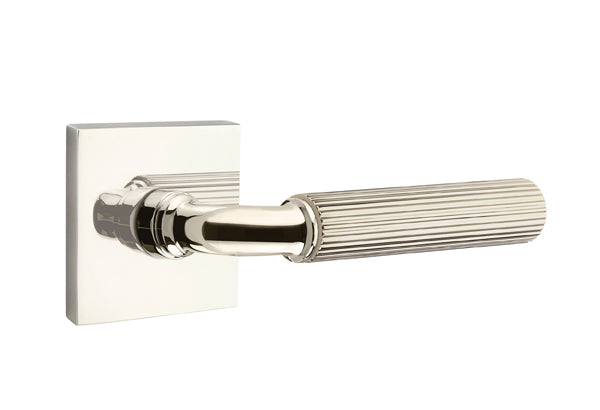 Emtek Select R-Bar Straight Knurled Lever Square Rosette