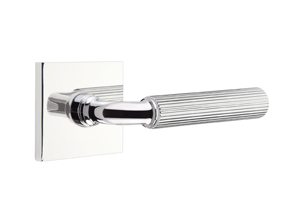 Emtek Select R-Bar Straight Knurled Lever Square Rosette