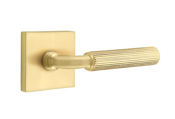 Emtek Select R-Bar Straight Knurled Lever Square Rosette