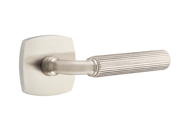 Emtek Select R-Bar Straight Knurled Lever Urban Modern Rosette