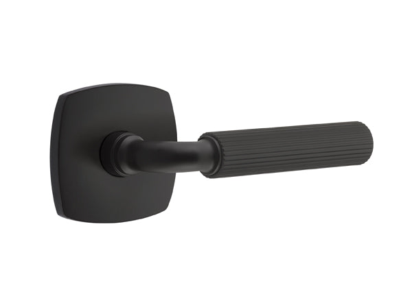 Emtek Select R-Bar Straight Knurled Lever Urban Modern Rosette