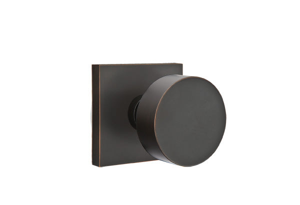 Emtek Round Knob with Square Rosette