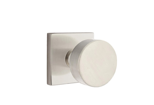 Emtek Round Knob with Square Rosette