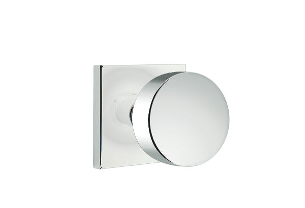 Emtek Round Knob with Square Rosette