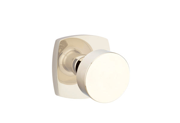 Emtek Round Knob with Urban Modern Rosette