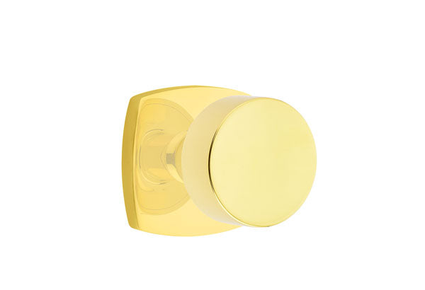 Emtek Round Knob with Urban Modern Rosette