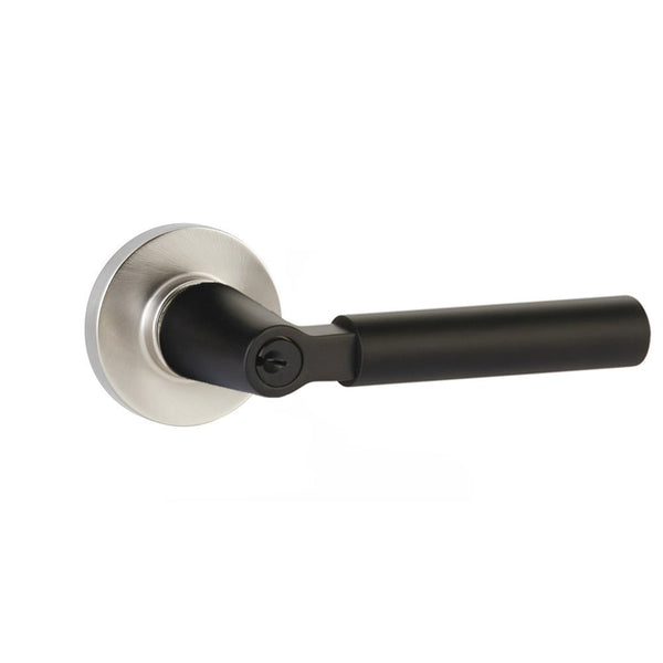 Emtek Select Key in L Square Smooth Lever Disk Rosette