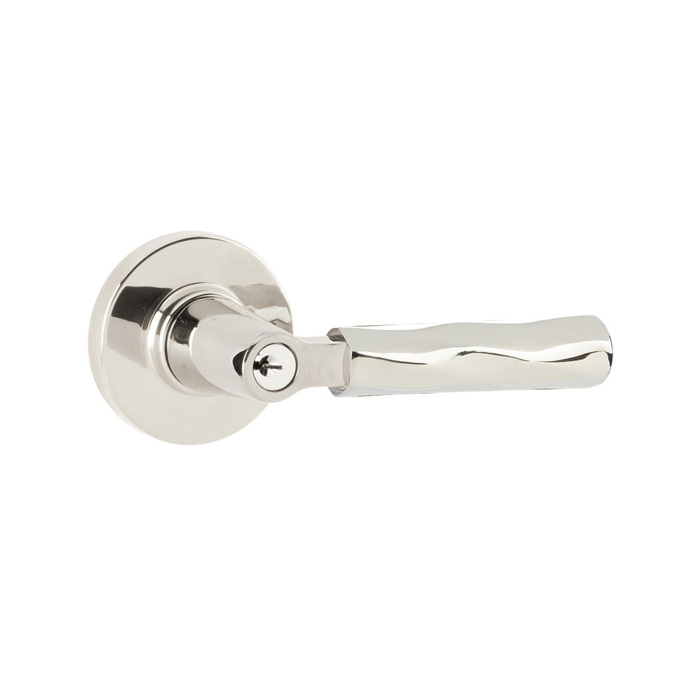 Emtek Select Key in L Square Tribeca Lever Disk Rosette
