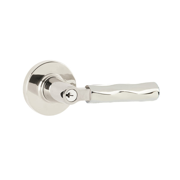Emtek Select Key in L Square Tribeca Lever Disk Rosette