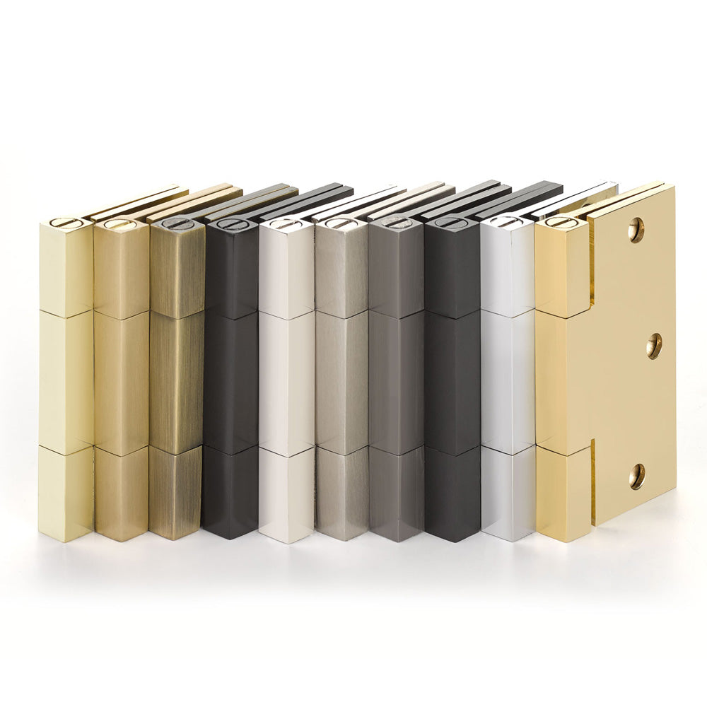Emtek Heavy Duty Plain Bearing, Square Corners, Solid Brass Hinges.