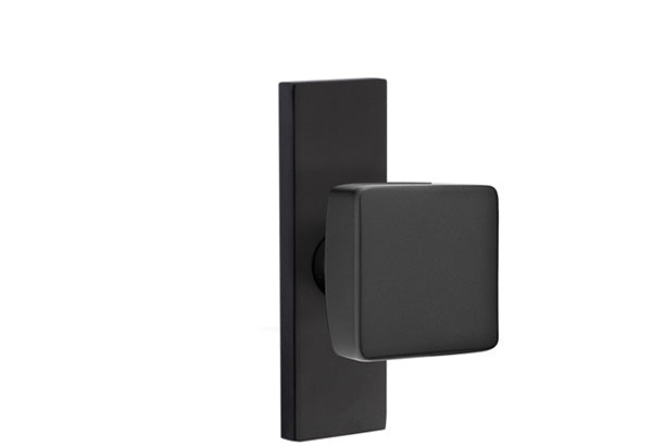 Emtek Stretto Narrow Trim Locksets with Square Knob