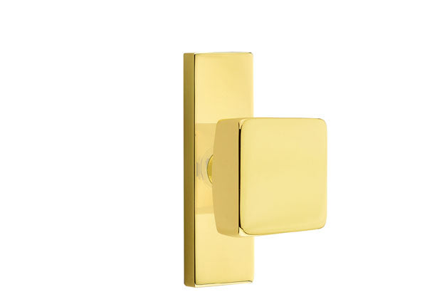 Emtek Stretto Narrow Trim Locksets with Square Knob