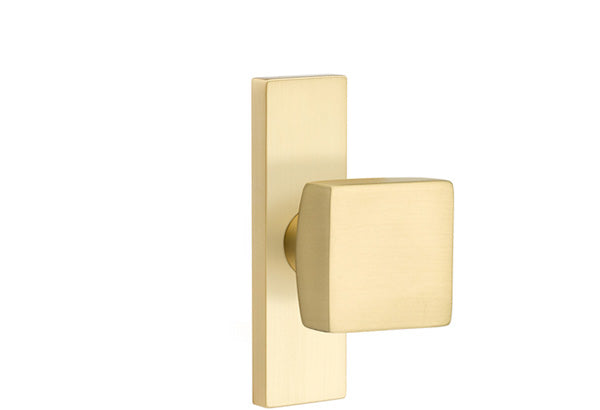 Emtek Stretto Narrow Trim Locksets with Square Knob