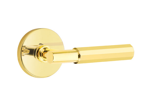 Emtek Select T-Bar Faceted Lever Disk Rosette