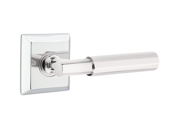 Emtek Select T-Bar Faceted Lever Quincy Rosette