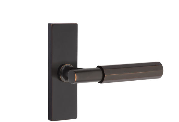 Emtek Stretto Narrow Trim Locksets with T-Bar Faceted Lever