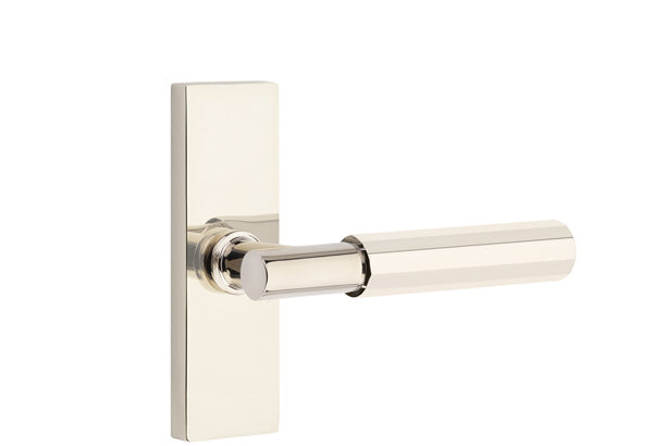 Emtek Stretto Narrow Trim Locksets with T-Bar Faceted Lever